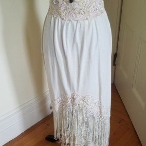 SKIRT VINTAGE ROMANTIC LACY EMBELLISHED